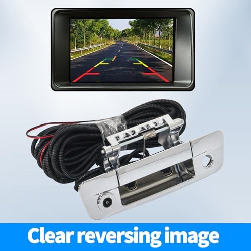 Tailgate Latch Door Handle Rear View Back Up Camera Compatible with Dodge Ram