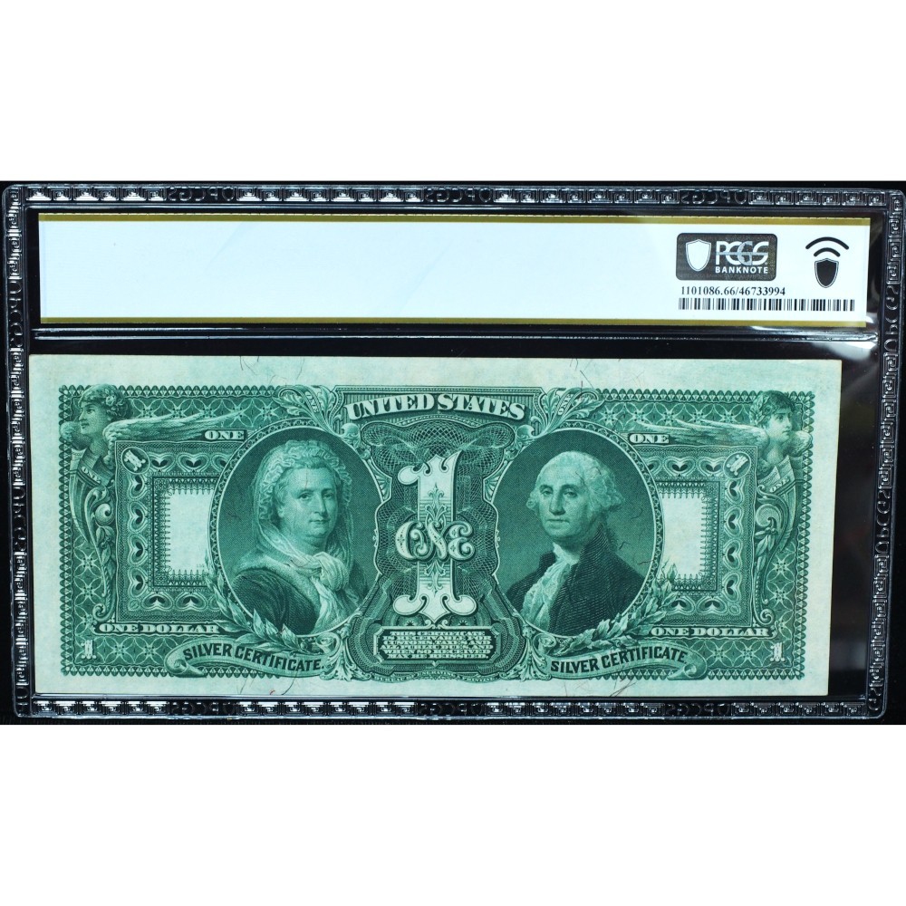 1896 $1 Silver Certificate PCGS 66 PPQ – Educational Series Gem Note