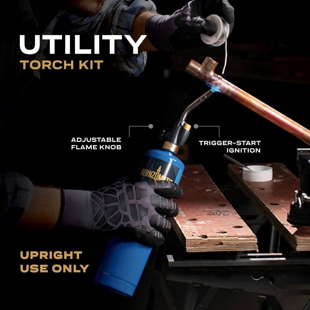 Propane Gas Torch Head with Adjustable Flame