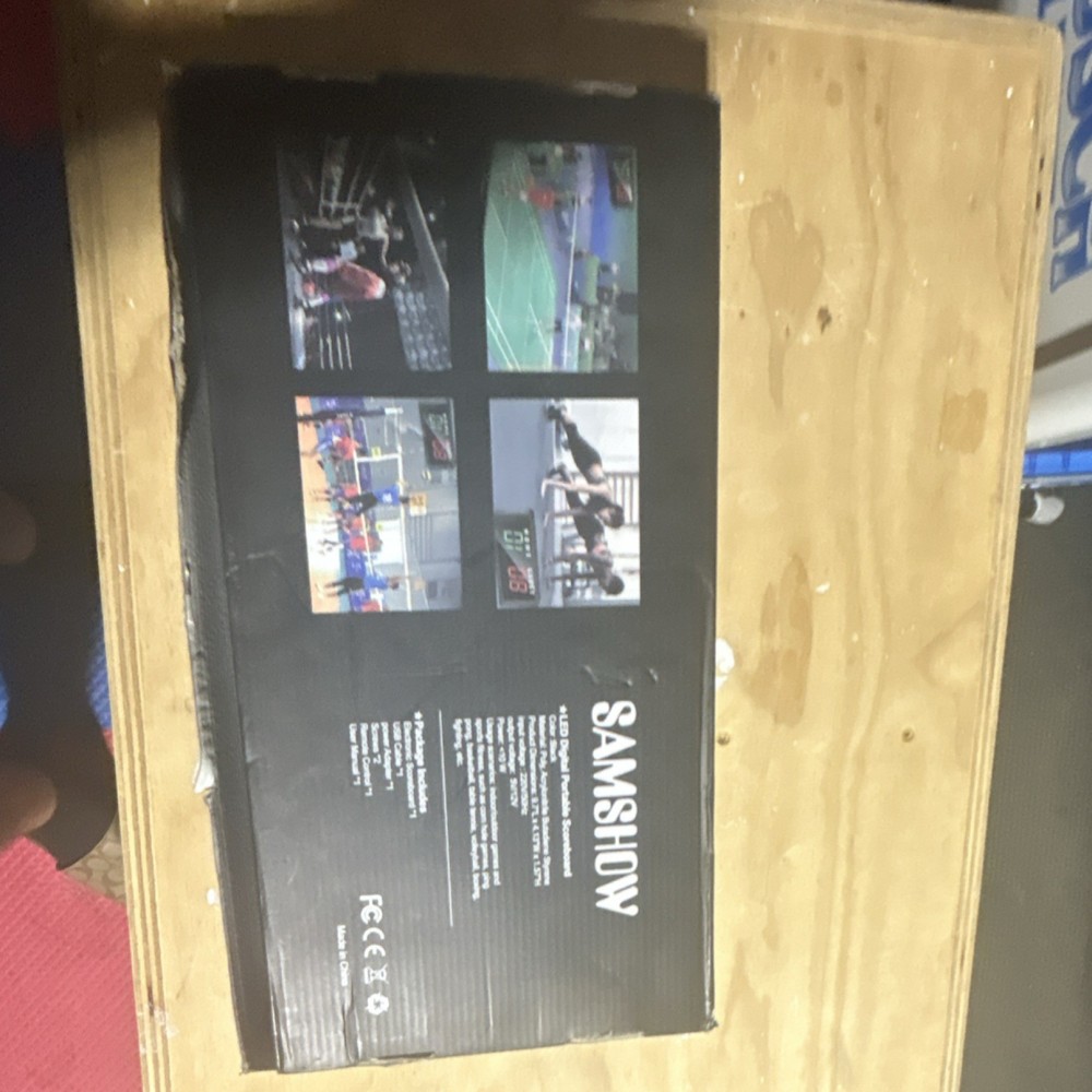 SAMSHOW LED Digital Electronic Portable Scoreboard with LED Display