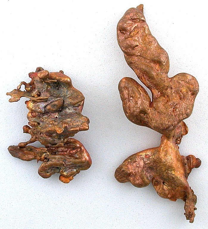 TWO ARIZONA CASTED COPPER NUGGET CN8/101123