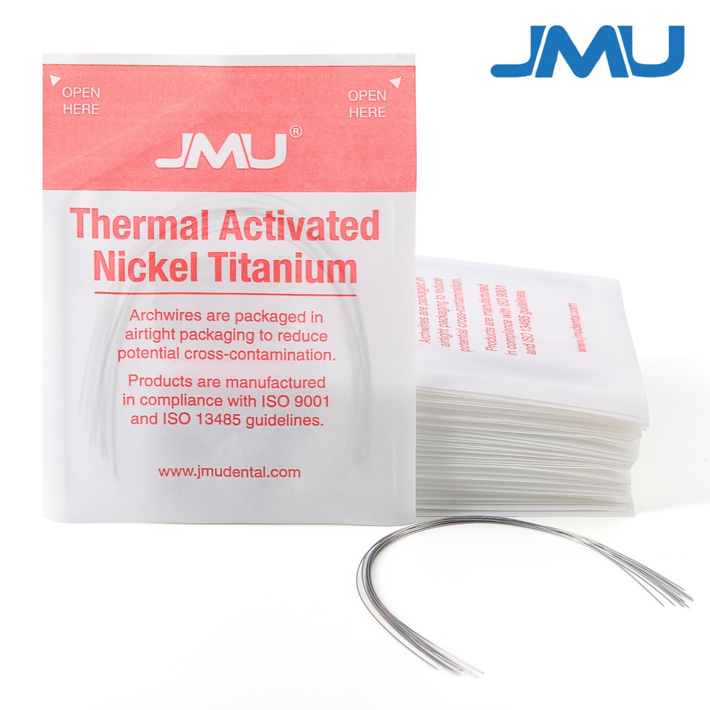 10pcs Orthodontic NiTi Archwire Activated Ovoid Thermal Form Round/Rectangular
