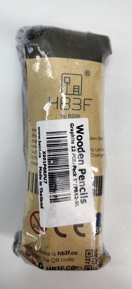Graphite Wooden Tree Bark Pencils 12 Pack Real Tree Bark 5" long