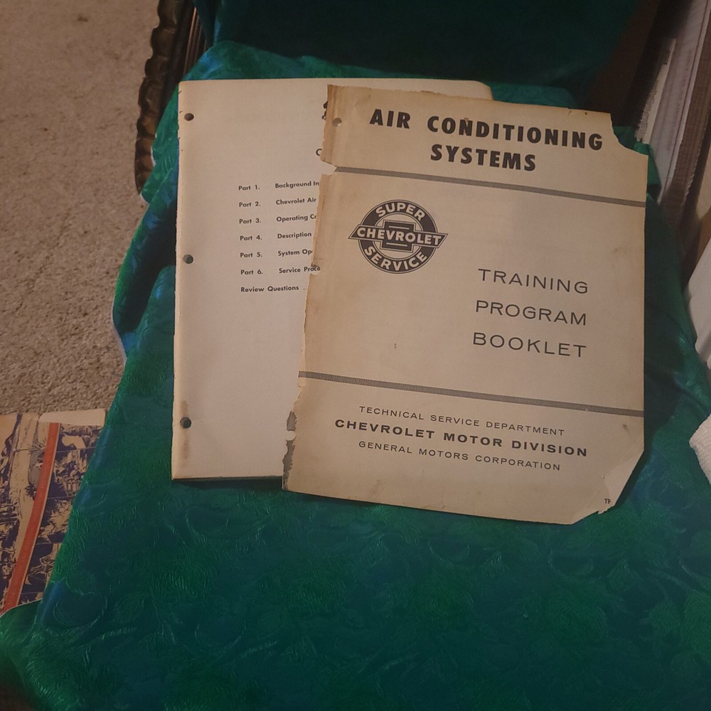 Rare Original 1962 - 63 Chevrolet Training Program Booklets - AC & New Product