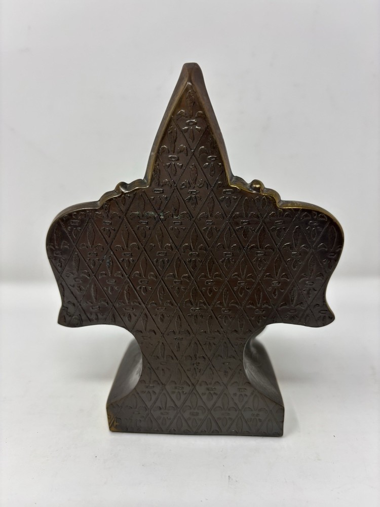 Fleur de Lis Book End Heavy