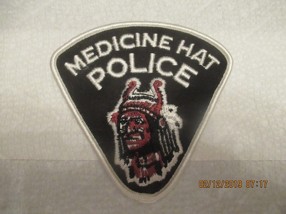 medicine hat alberta canada police patch for display only