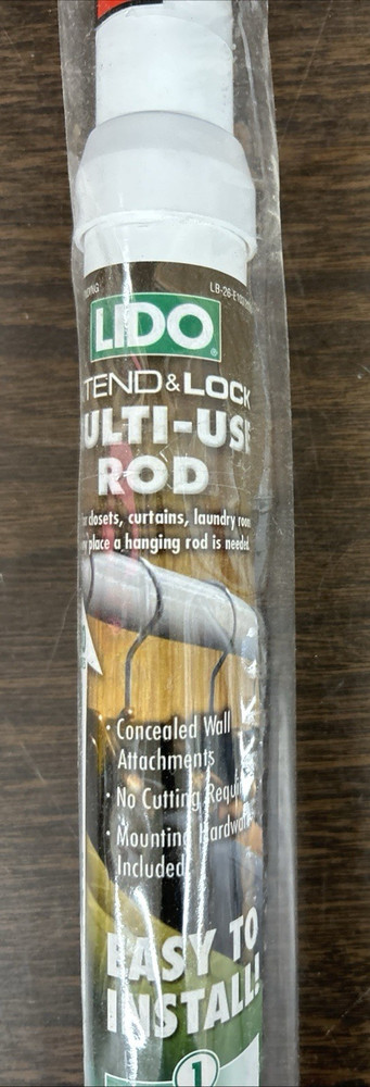 Lido Extend And Lock Multi Use Rod 20"-30"