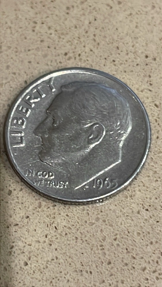 1965 Roosevelt Dime No Mint Mark Circulated