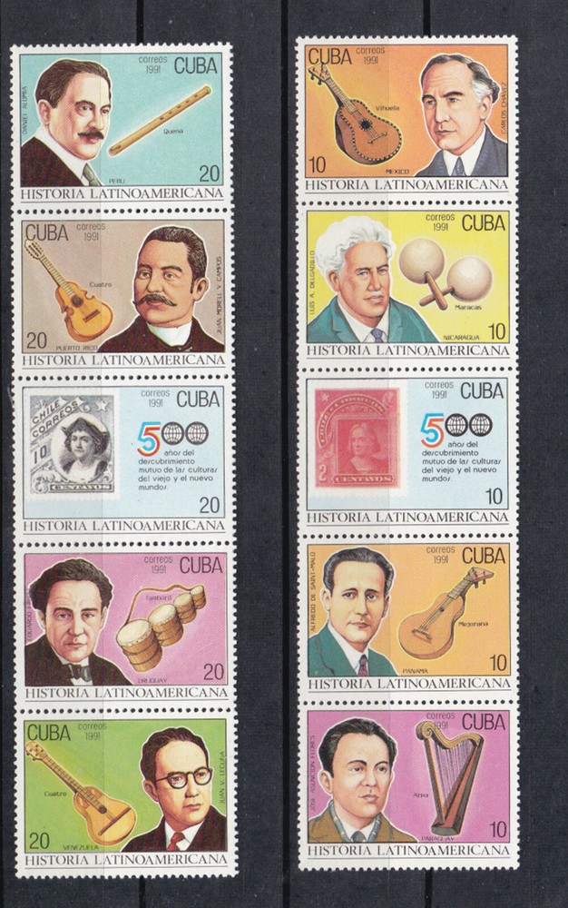 1991 musicians & instruments,set MNH s174
