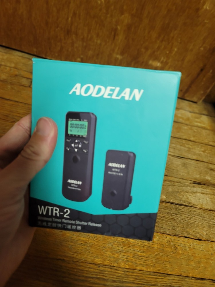 AODELAN WTR-2 Wireless Camera Shutter Release Timer Remote Control Complete