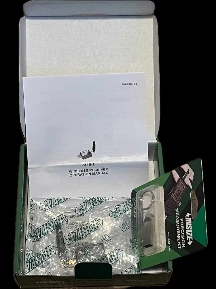 INSIZE USB Receiver for Wireless Data Transfer: 7315-2 transmitter, USB Output