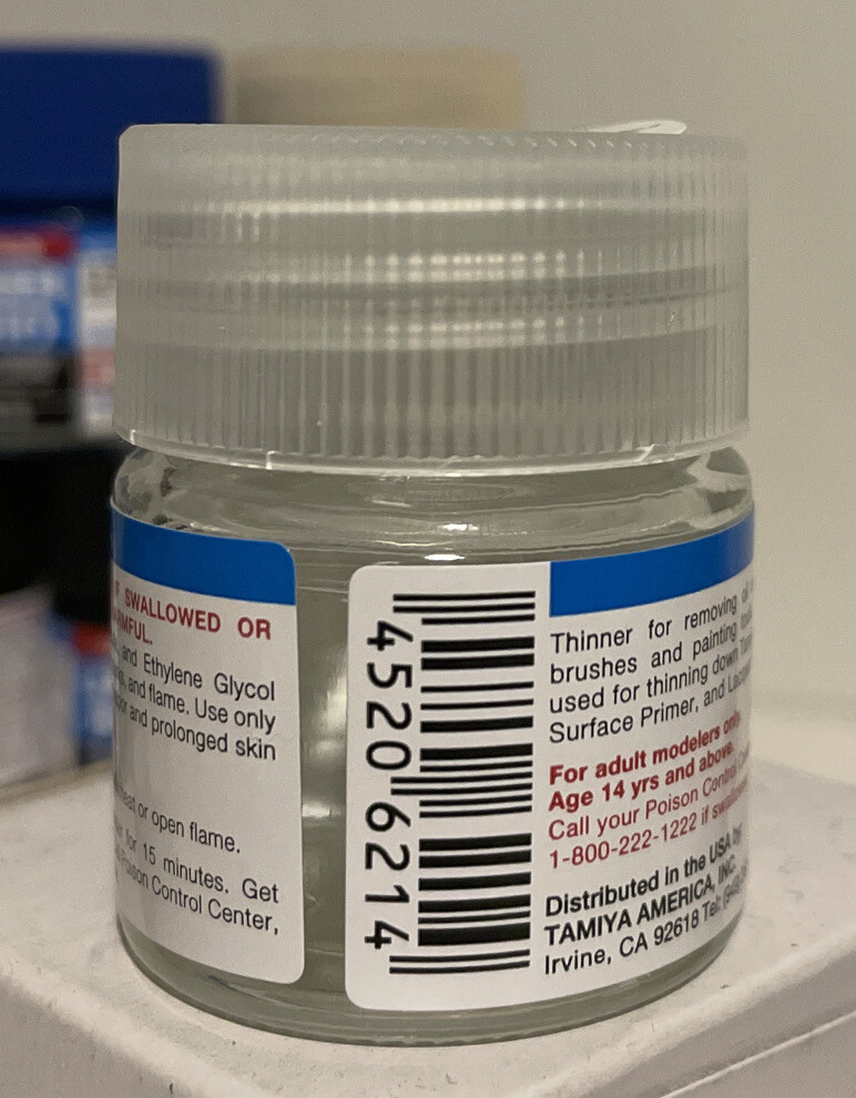 Tamiya Lacquer Paint LP-10 Lacquer thinner 10ml (82110).