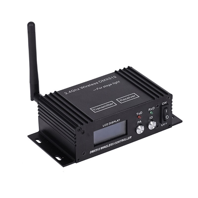 DMX512 Wireless Controller Transmitter 2.4Ghz LCD Display Stage Light Controller