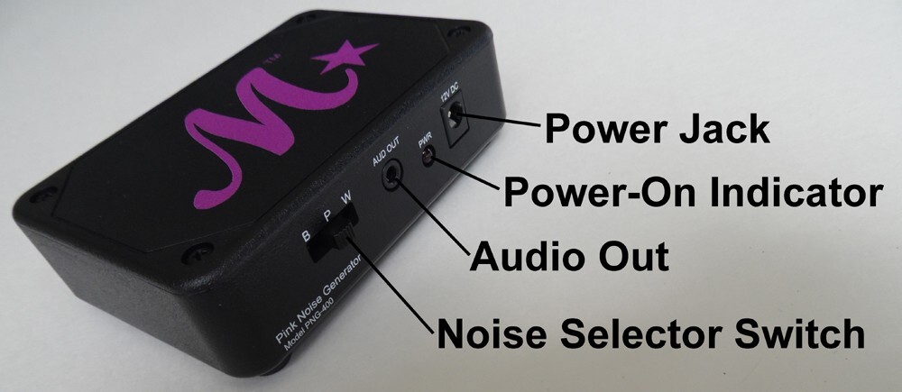 Genuine True-Random Analog White Pink Brown Noise Generator. Does not loop.