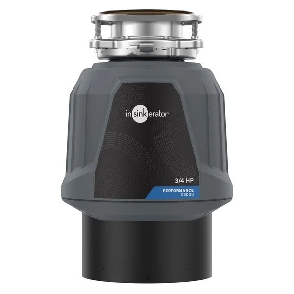 InSinkErator C3000 Performance 0.75HP Kitchen Garbage Disposal NOB
