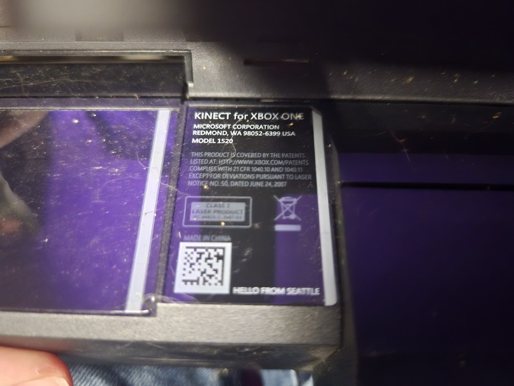 OEM Microsoft Xbox One Kinect Wired Motion Sensor Black Model 1520 - Untested