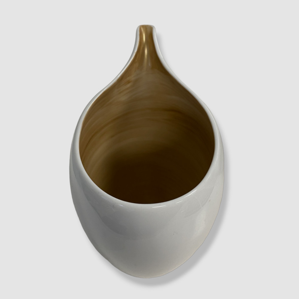 $45 Neiman Marcus White Brushstroke Gold Creamer