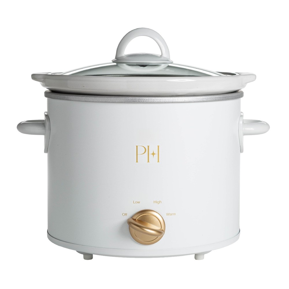 Paris Hilton 3.5-Quart Manual Slow Cooker, Features Three Settings (Low, High, W