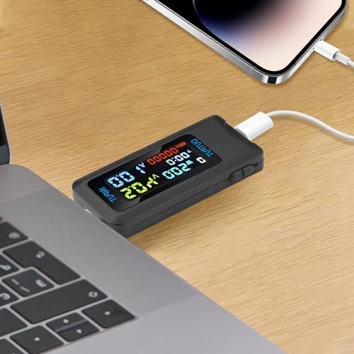 Tester Multi-Functional Digital Meter DC 4.5-36V 0-8A Current Type-C Type-C