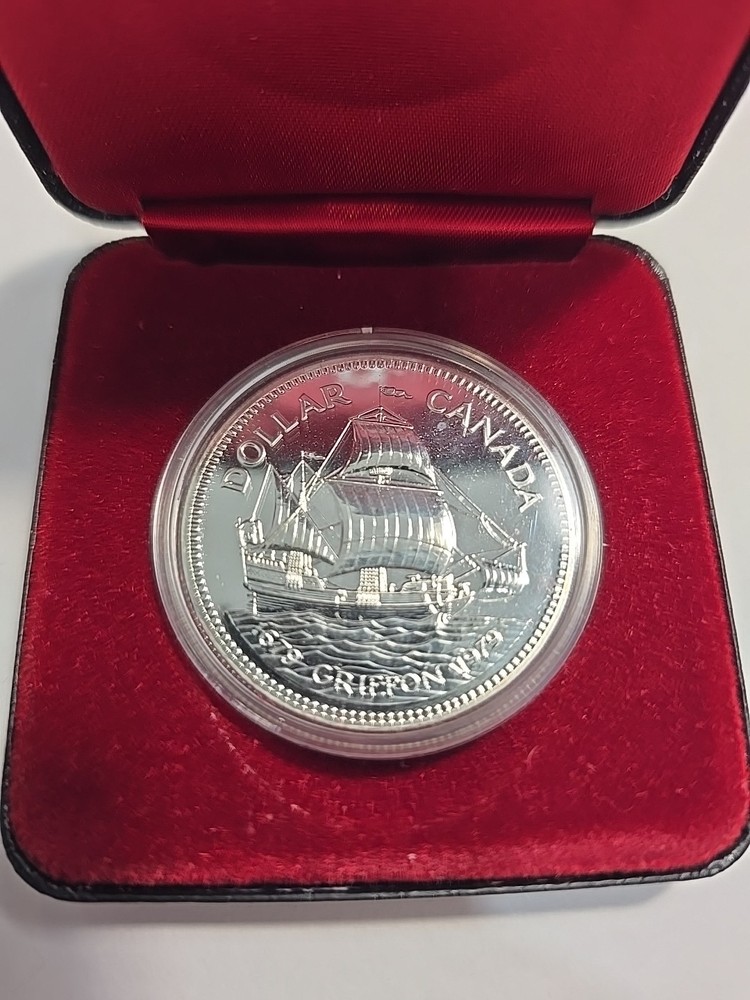1879-1979 Canada Proof Dollar .500 Silver Griffon