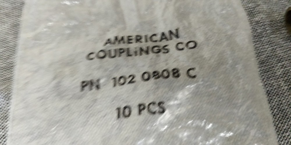 3 pieces BRASS 1020808C BARBED HOSE FITTING