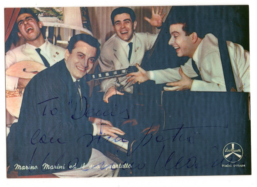 Marino Marini Signed Postcard Photo /Autographed Composer