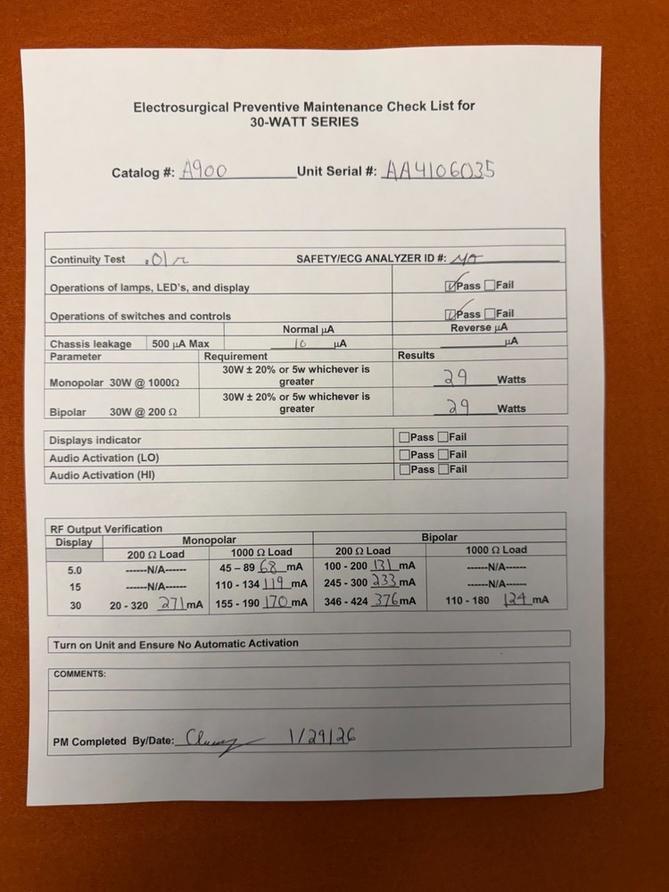 Bovie Electrosurgical Generator A900