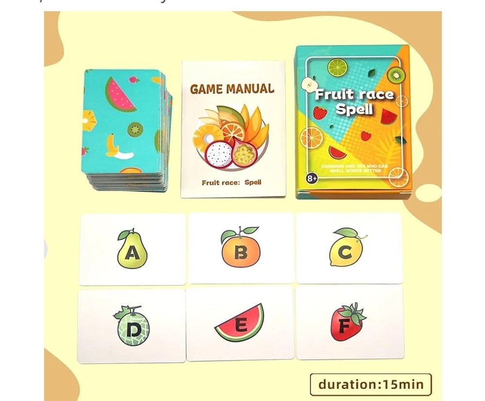 Fruit Race Spell Game