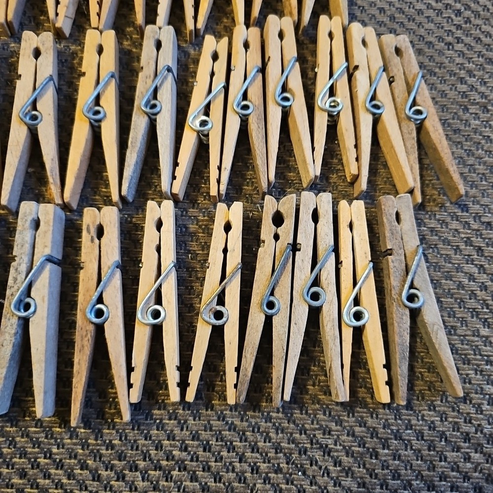 50 Spring Loaded Clothes Pins 3.5" Big Springs