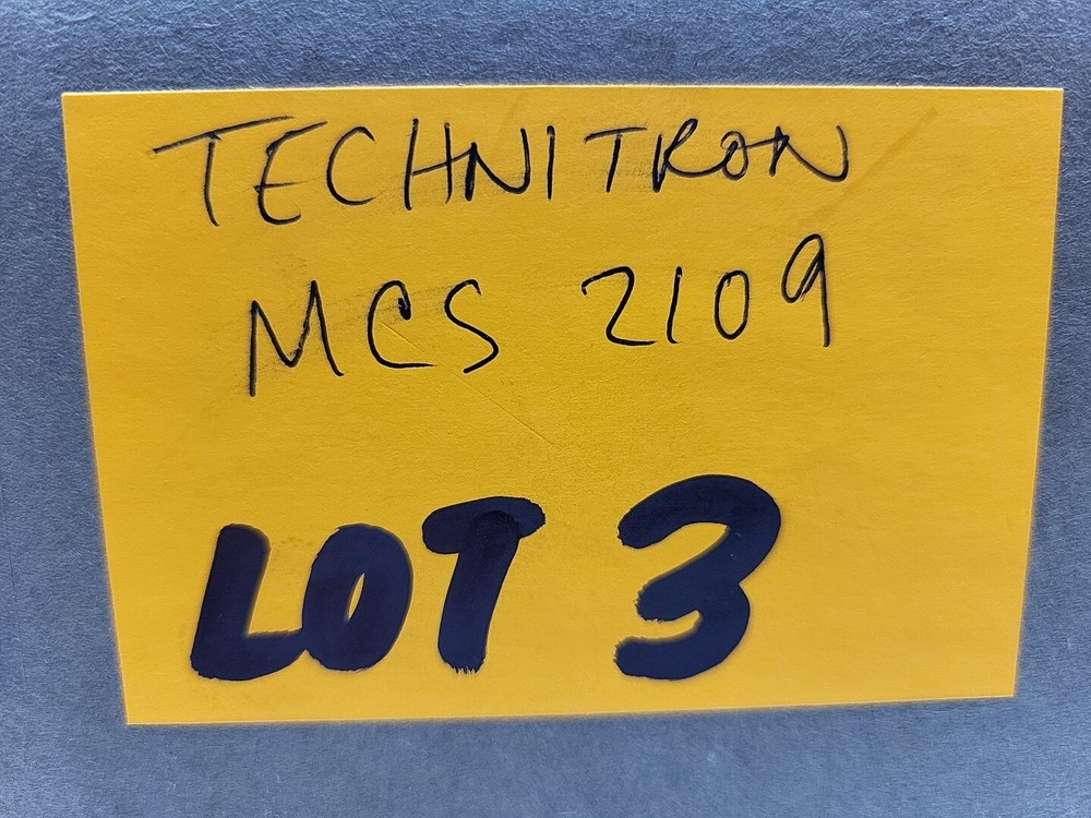 Technitron Mcs 2109 Micro Controlled System For Spot Welder Welding *USED