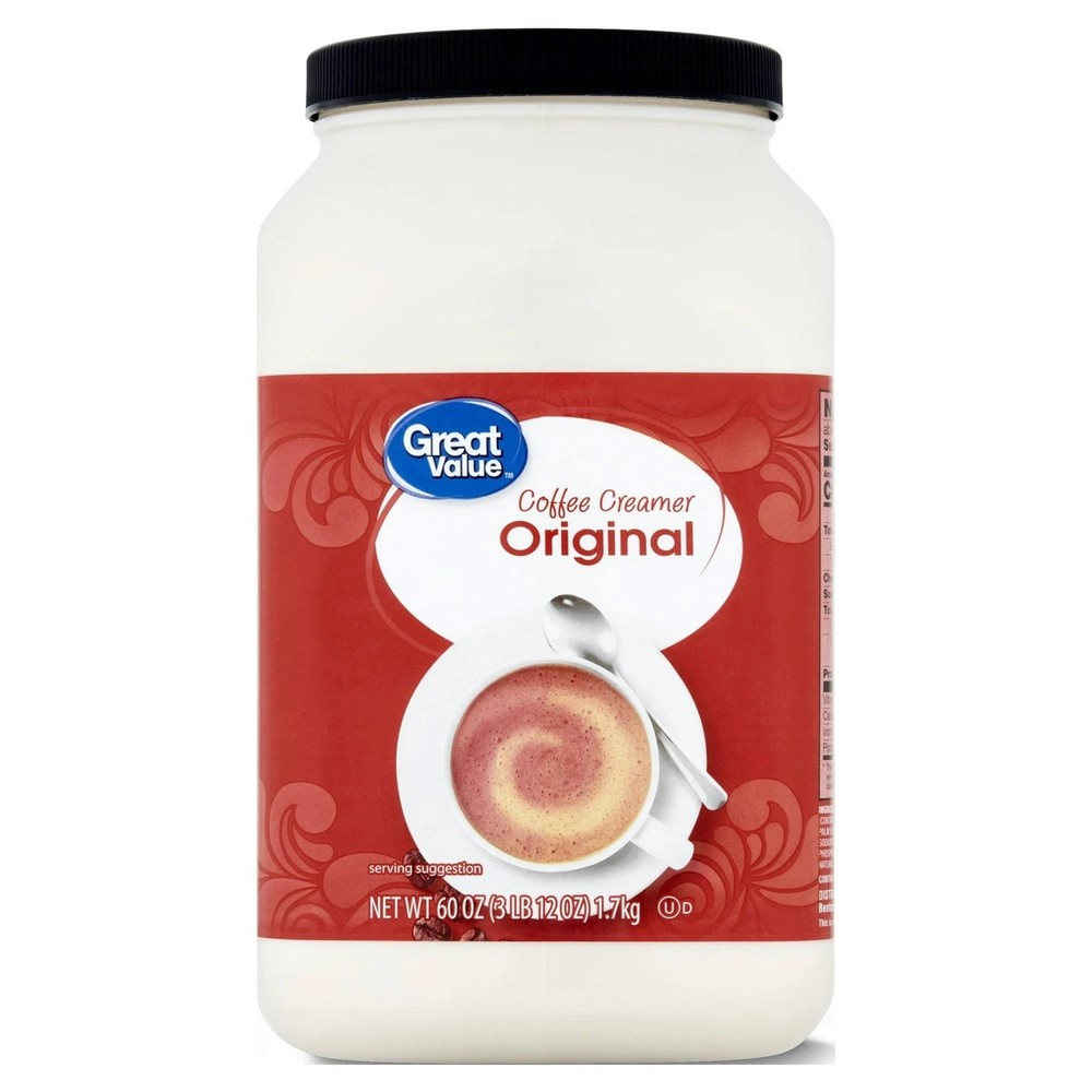 New Great Value Original Value Size Coffee Creamer, 60 oz