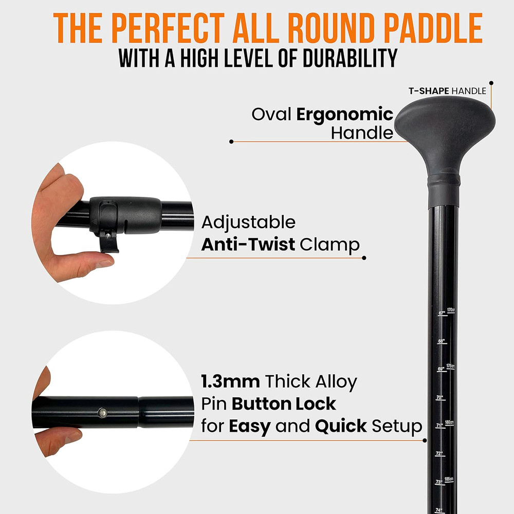 Stand up Paddle-Board Adjustable Paddle - Adjustable Water Paddle Oar for SLSUPB