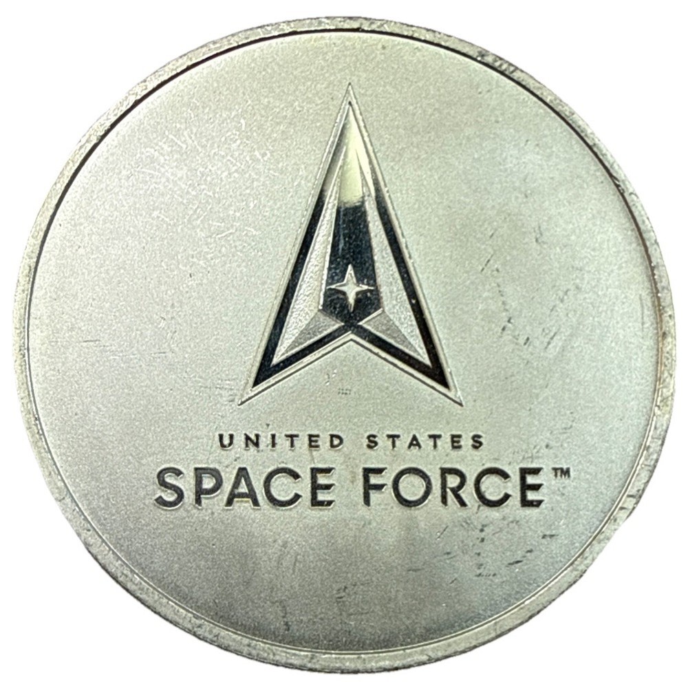 Space Force Silver Rounds, .999 Silver, Rim Is Toned