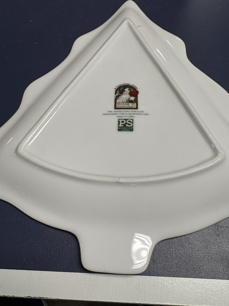 Portmeirion Studios A Christmas Story Susan Winget Tree Shape Candy Serving Dish