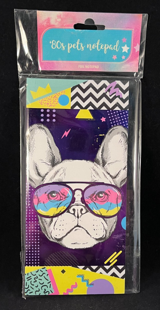 '80s Pets Notepad - Dog - Note Pad - 52 Sheets - 8" x 3.75"