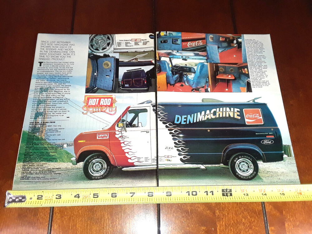 1977 FORD VAN LEVIS DENIMACHINE COCA COLA ORIGINAL ARTICLE