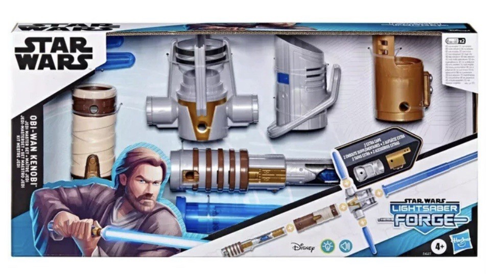 Star Wars Lightsaber Forge: Obi-Wan Kenobi Jedi Master Set NEW