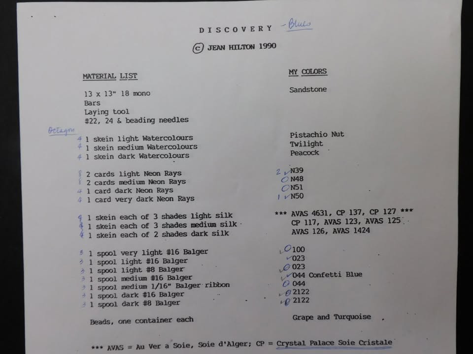 Discovery by Jean Hilton (DL10-12) Counted Needlepoint Pattern