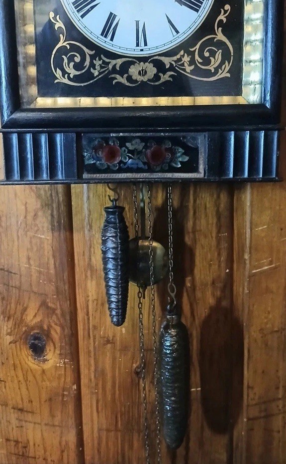 Antique, Black Forest Clock.