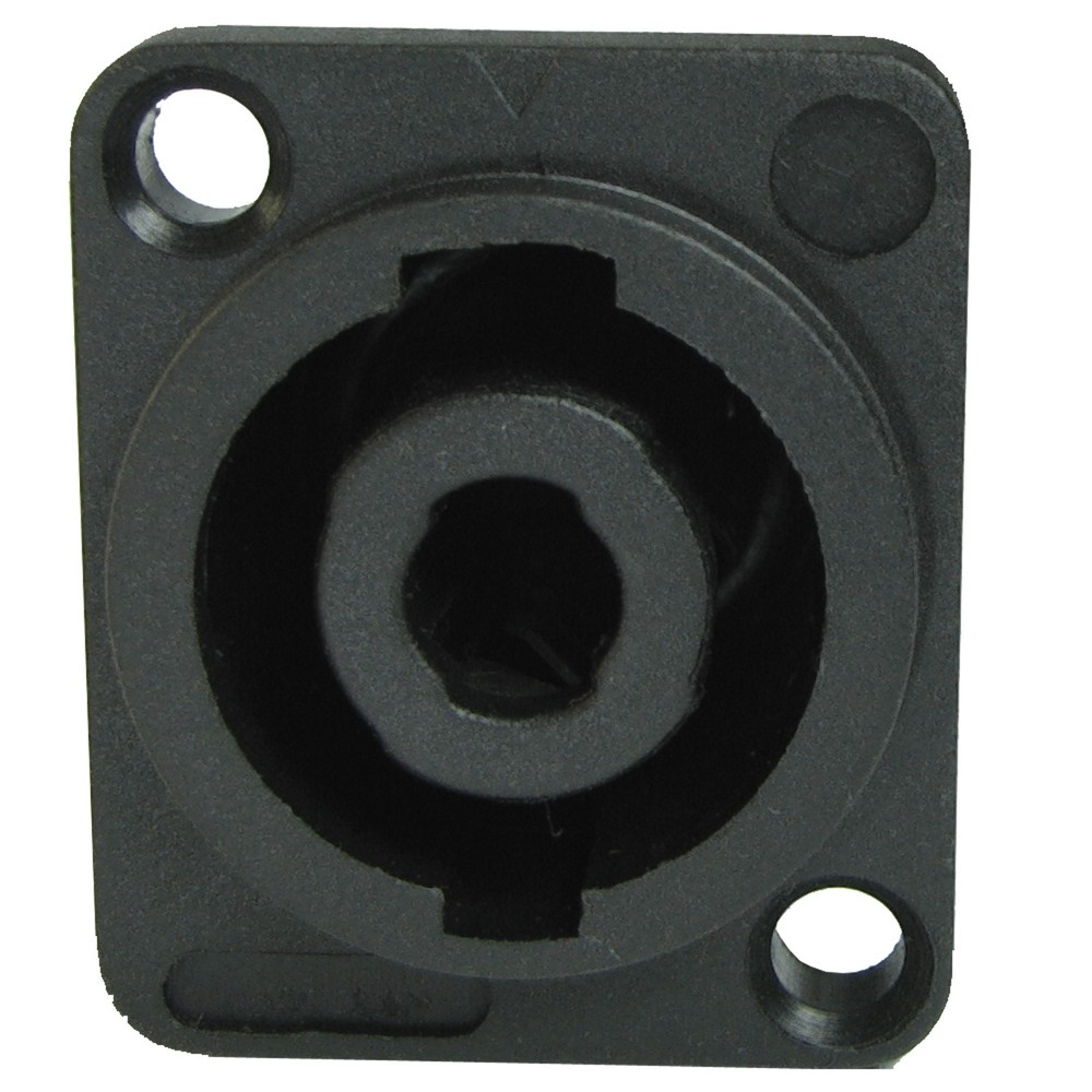 2 conductor box jack panel surface mount speakon compatible speaker connector