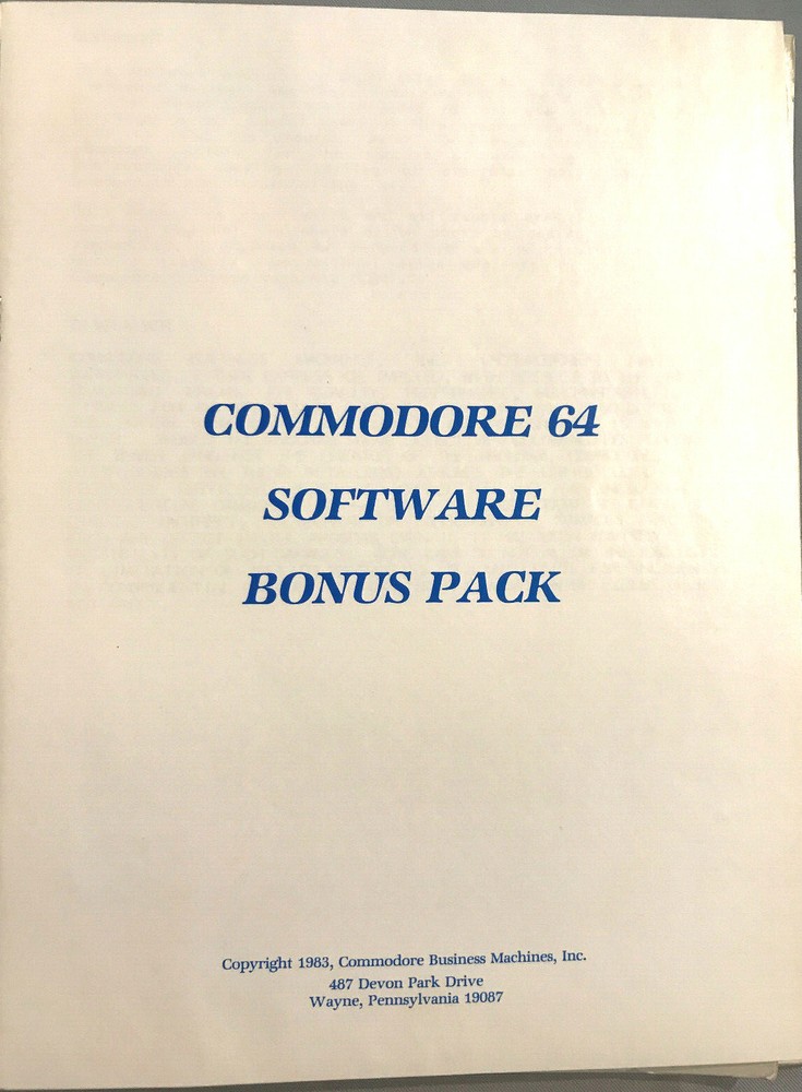 Open Disk Bonus Pack C64 Commodore Business Machines published DemoUtilities