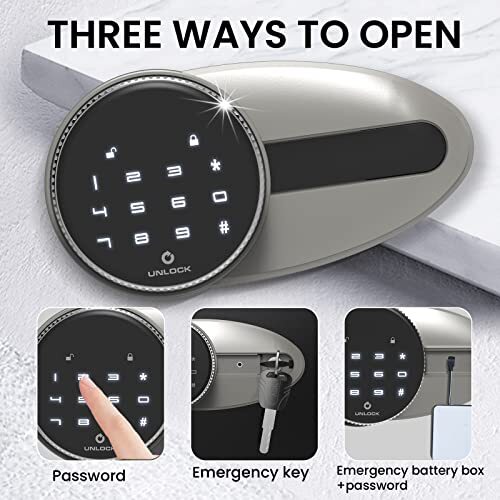 BONANO 1.6 CUB FIREPROOF SAFE WITH MUTE FUNCTION DIGITAL TOUCH SCREEN Keypad