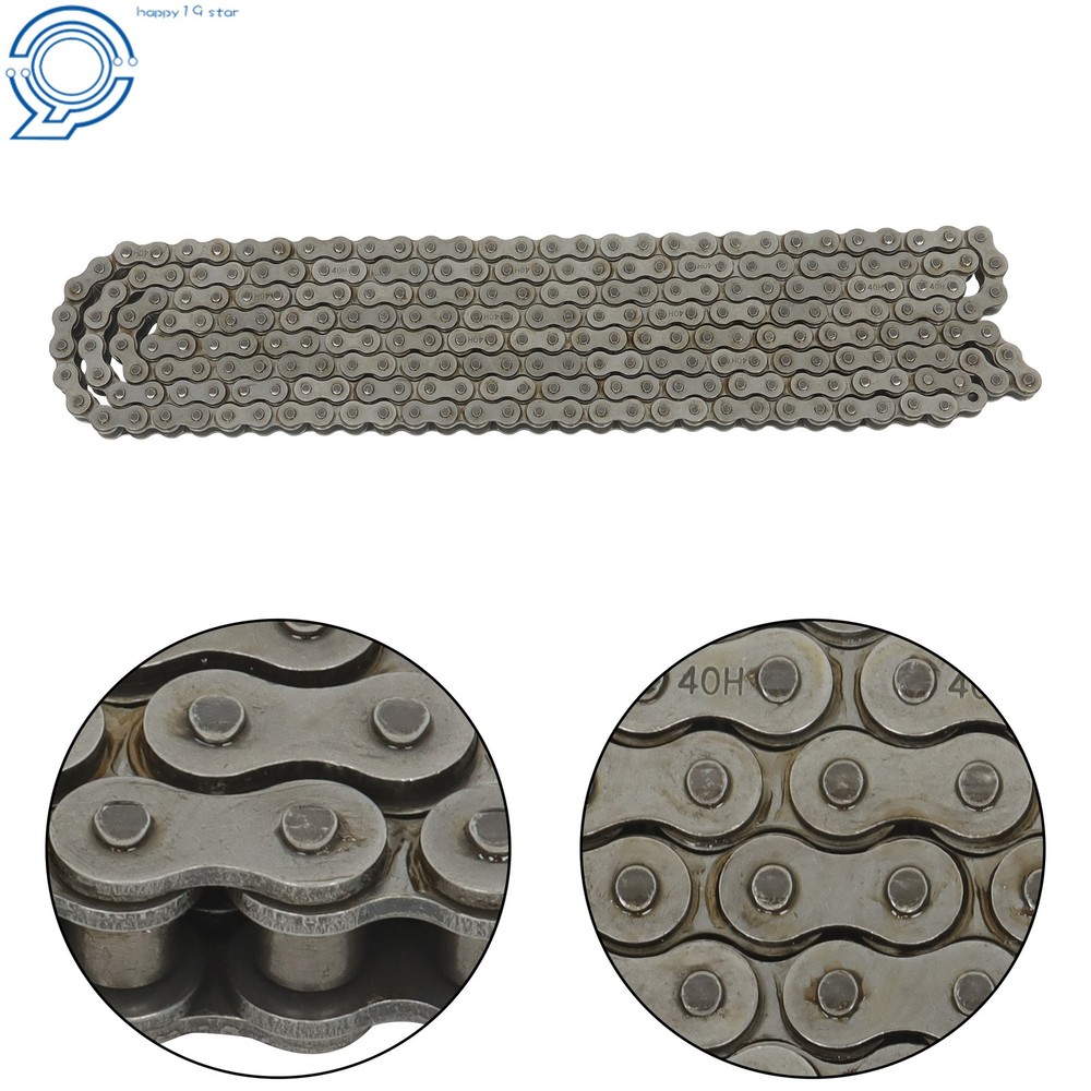 Replacement #40H Heavy Duty Roller Chain 10Ft with 1 Connecting Link