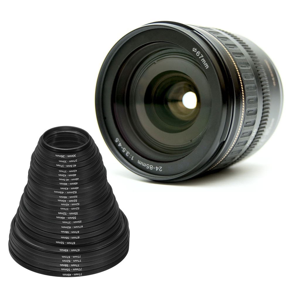 37mm-30mm Metal Step Down Ring Camera Len Filter Adapter Ring Aluminum Filter