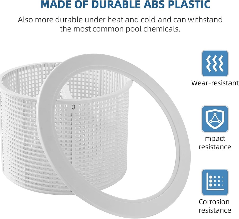 2-Pack Replacement Skimmer Basket Support Rings for Optimal Hayward Efficiency