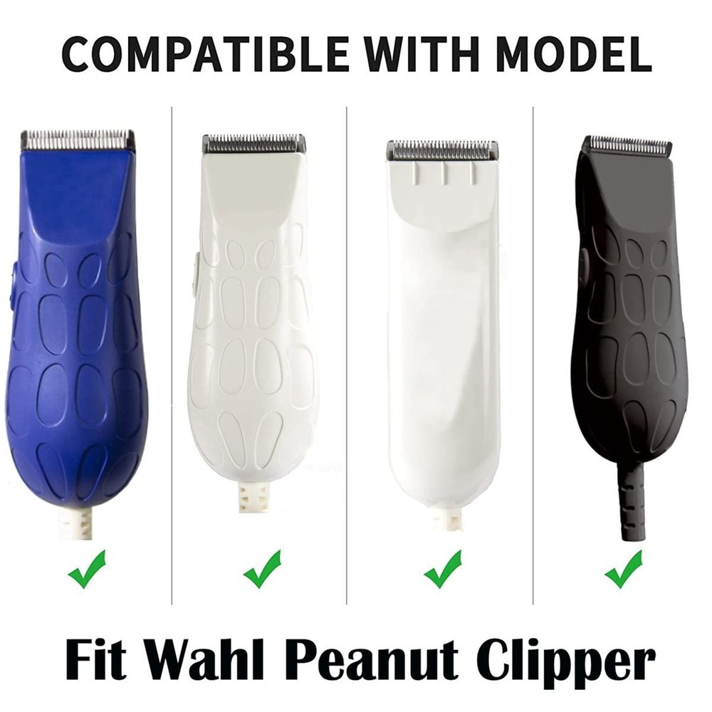 2 Pack Professional Peanut Clipper/Trimmer Snap On Replacement White 2 Pcs