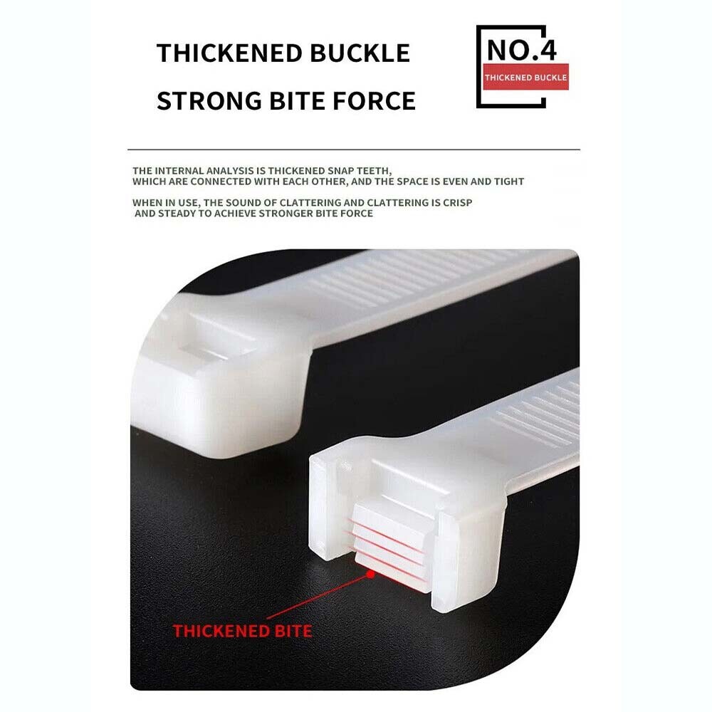 Cable Ties White & Black Natural Nylon Plastic Zip Tie Wraps VARIOUS SIZES