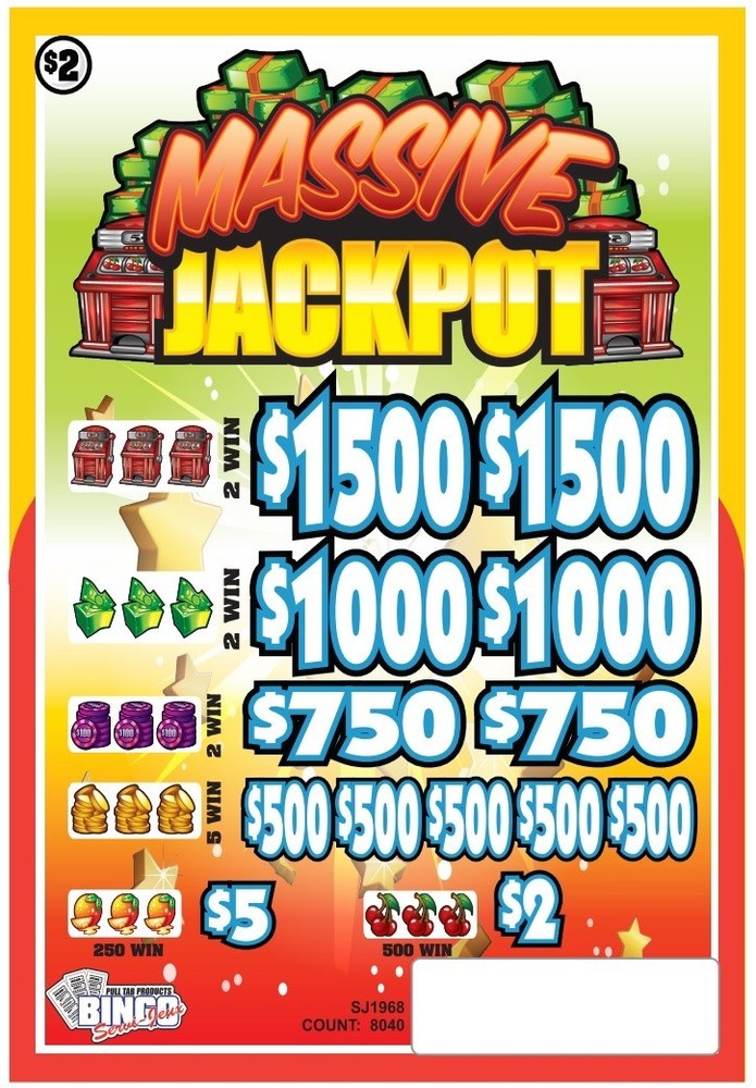 NEW pull tickets MASSIVE JACKPOT - $2 Instant Tabs