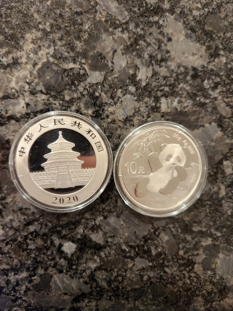 2020 Silver Panda In Mint Capsule  - 30 gram, just under 1 oz