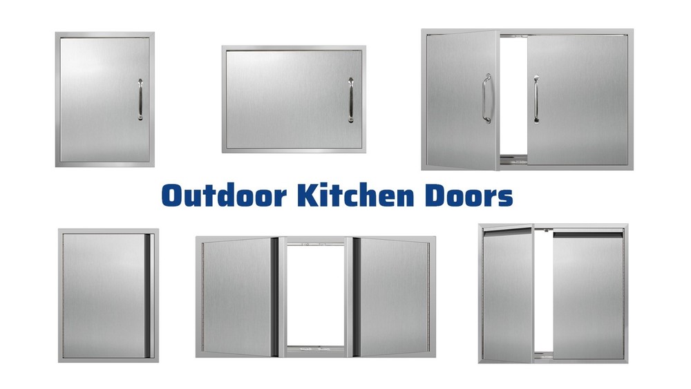 Outdoor Kitchen Doors Stainless Single Access Flush Mount Door(Multiple sizes)